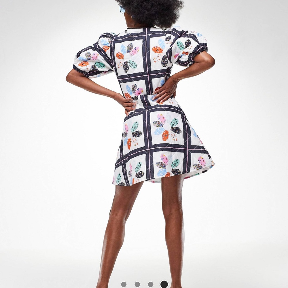 ASOS design quilted skater dress